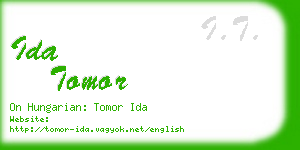 ida tomor business card